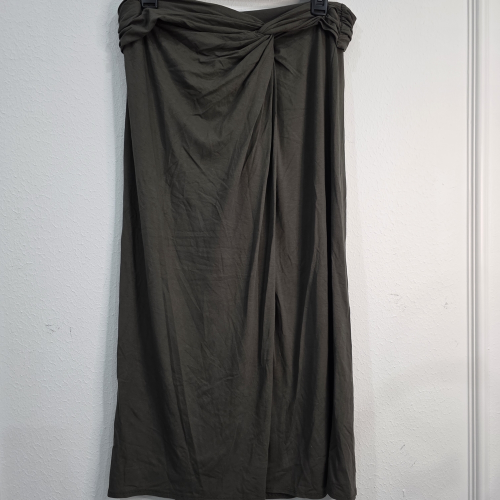 Max Studio Army Green Women's Skirt